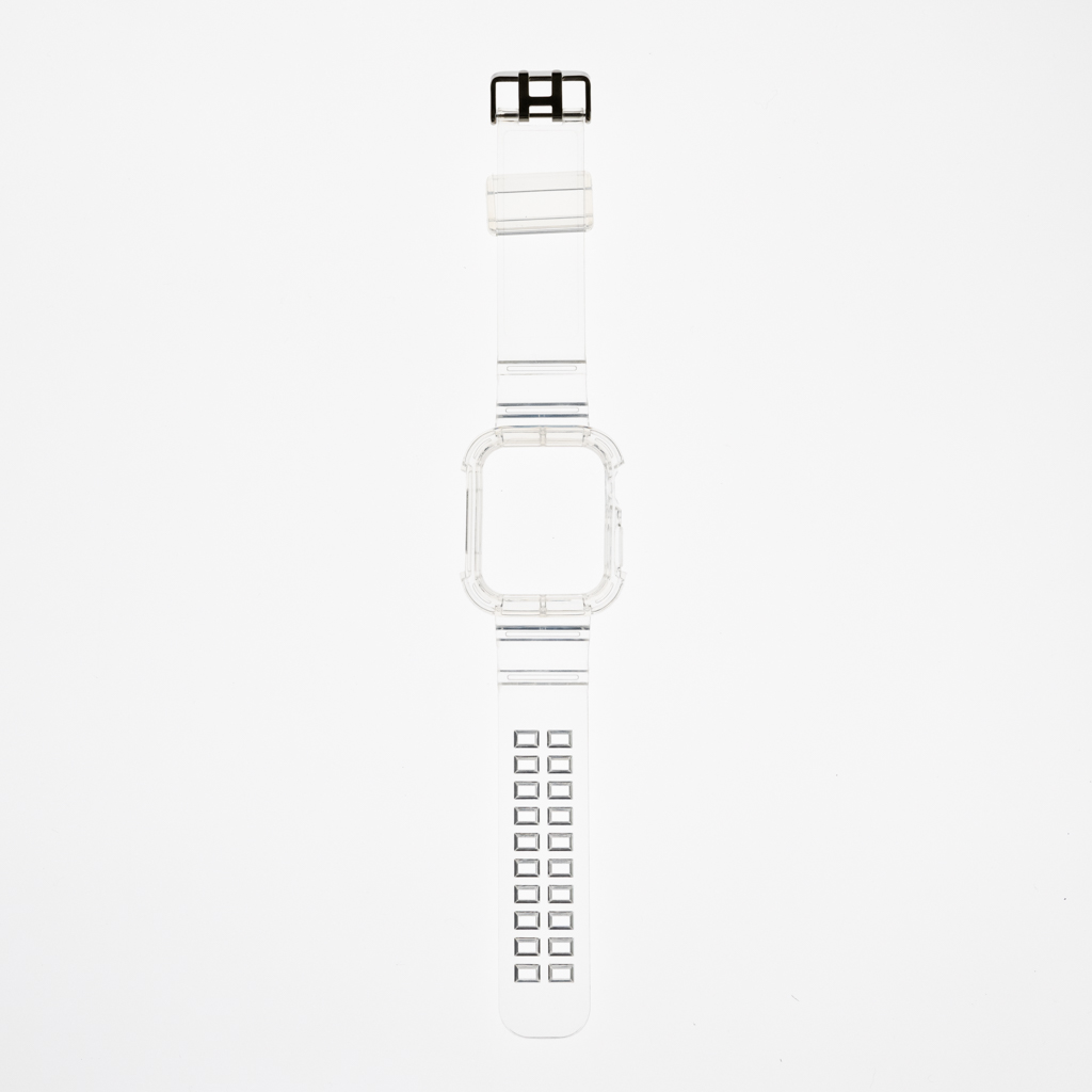 Accesorio generico pulsera con bumper rugged apple watch 42 mm transparente