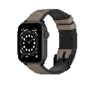 Accesorio switcheasy pulsera hybrid silicon cuero apple watch 38 / 40 / 41 mm color gris