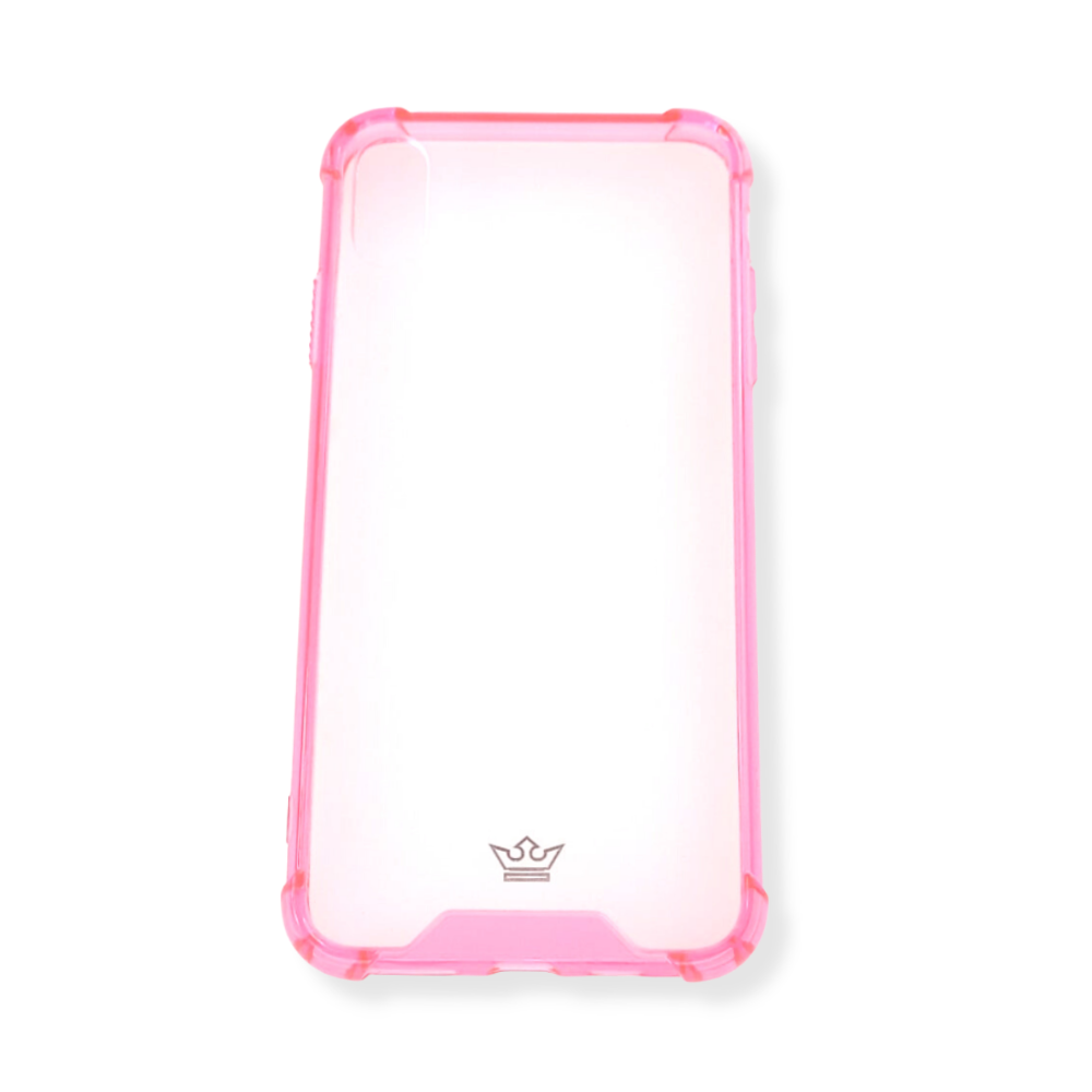 Estuche el rey hard case reforzado iphone xmax (6.5) color fucsia