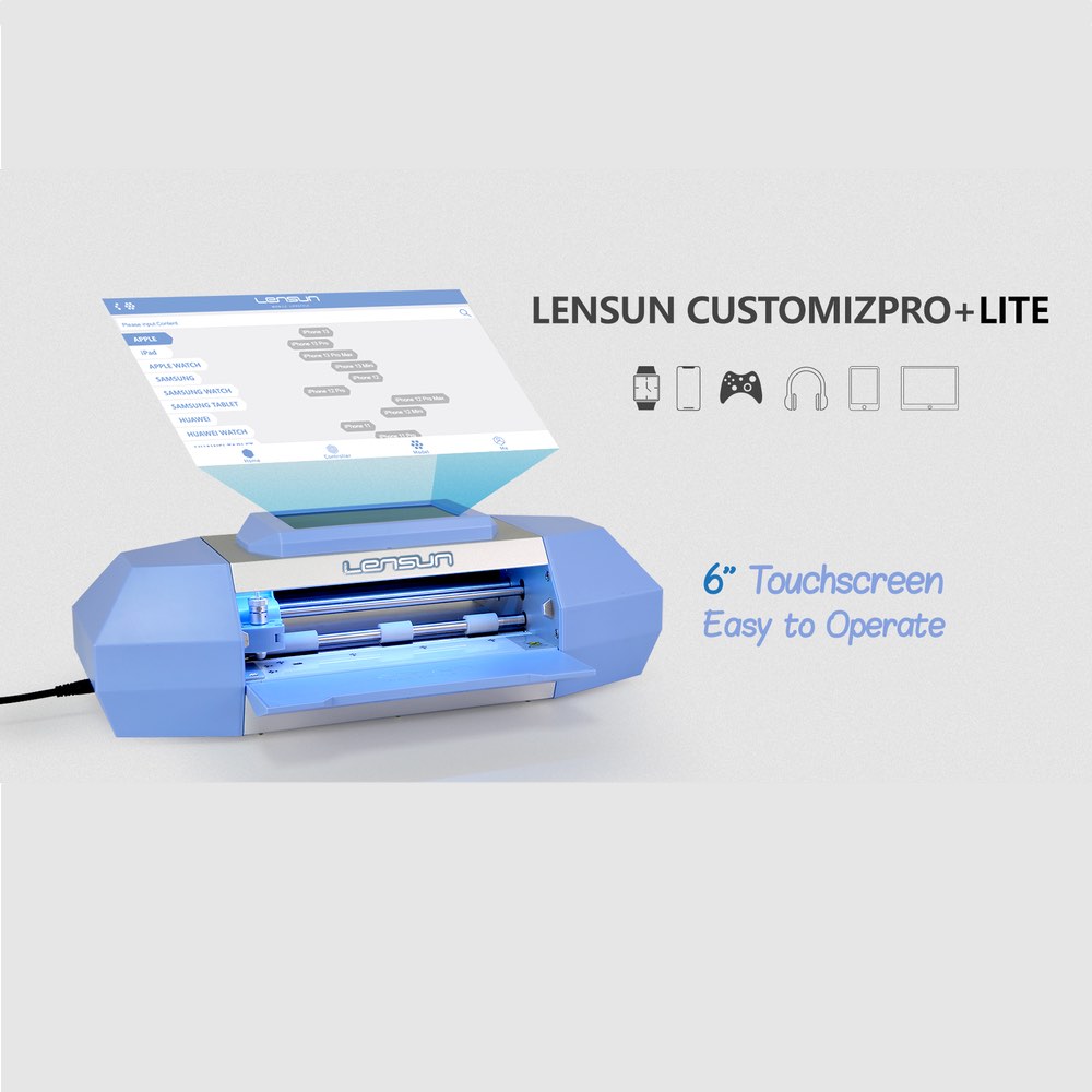 Repuestos lensun lensun customizpro+ lite maquina de corte inteligente con pantalla (hasta 11 pulgadas)