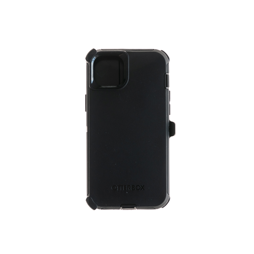 Estuche otterbox defender con clip color negro modelo  iphone 14