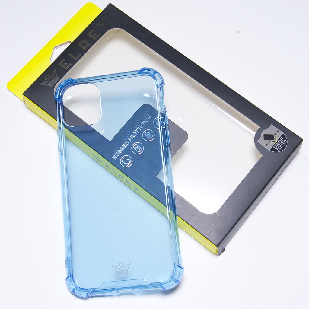 Estuche el rey hard case flexible reforzado iphone 11 pro max color celeste