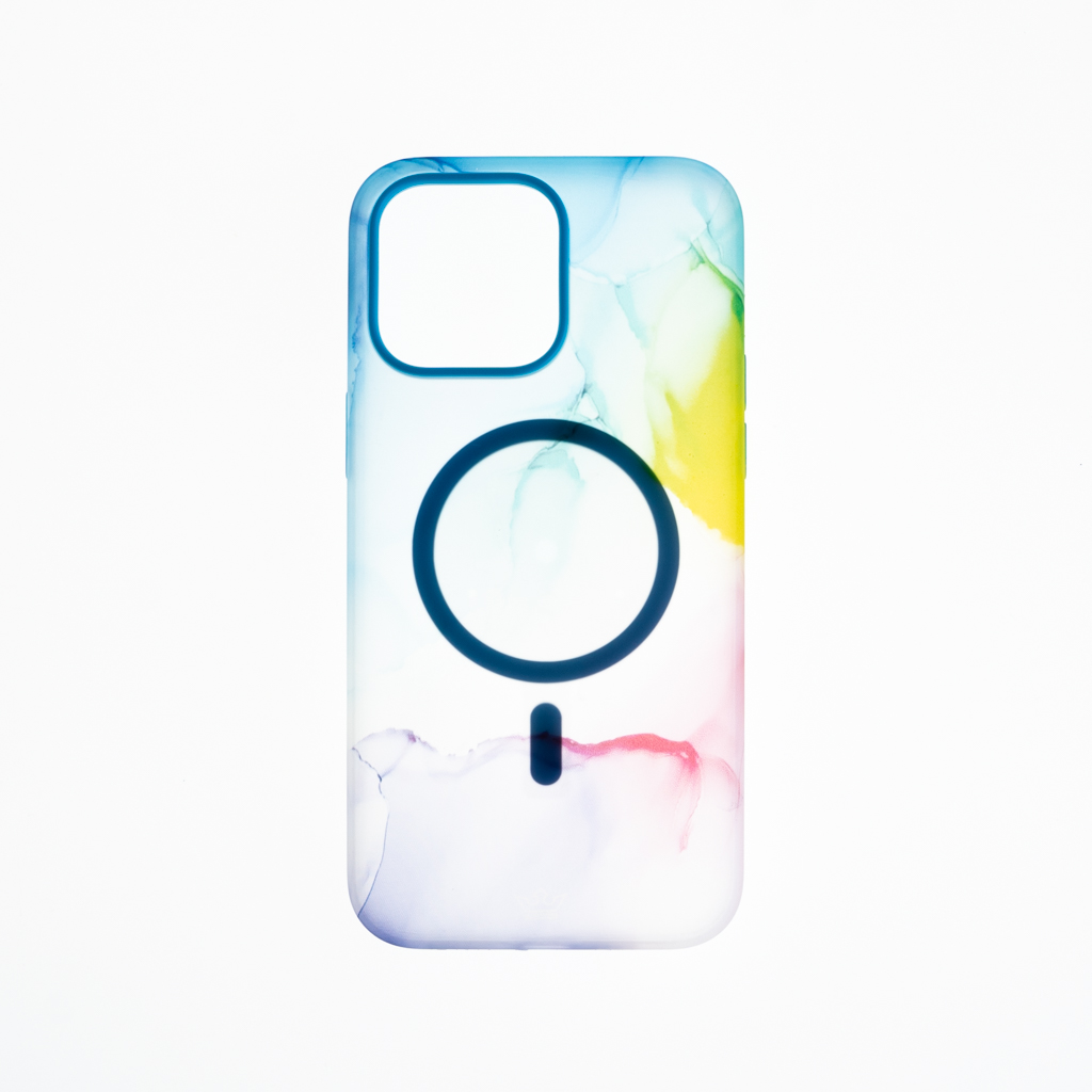 Estuche el rey figura iphone 14 pro max arcoiris