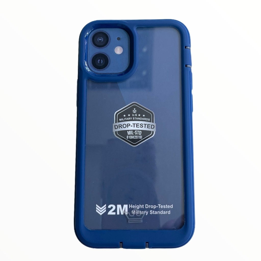 estuches proteccion el rey warrior a prueba de impactos apple iphone 12 mini color azul
