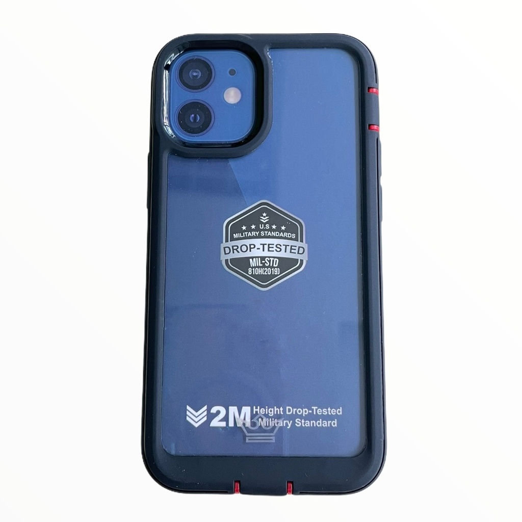 estuches proteccion el rey warrior a prueba de impactos apple iphone 12 mini color negro
