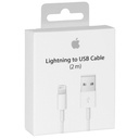 Cable apple lightning original de 2 metros con empaque retail