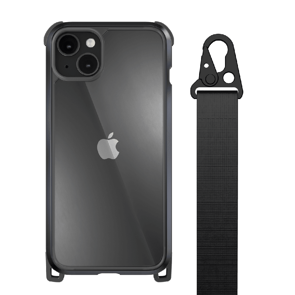 Estuche switcheasy odyssey rugged utility protective case with strap iphone 14 plus 6.7 metal / mystery iphone 14 plus color negro cromo