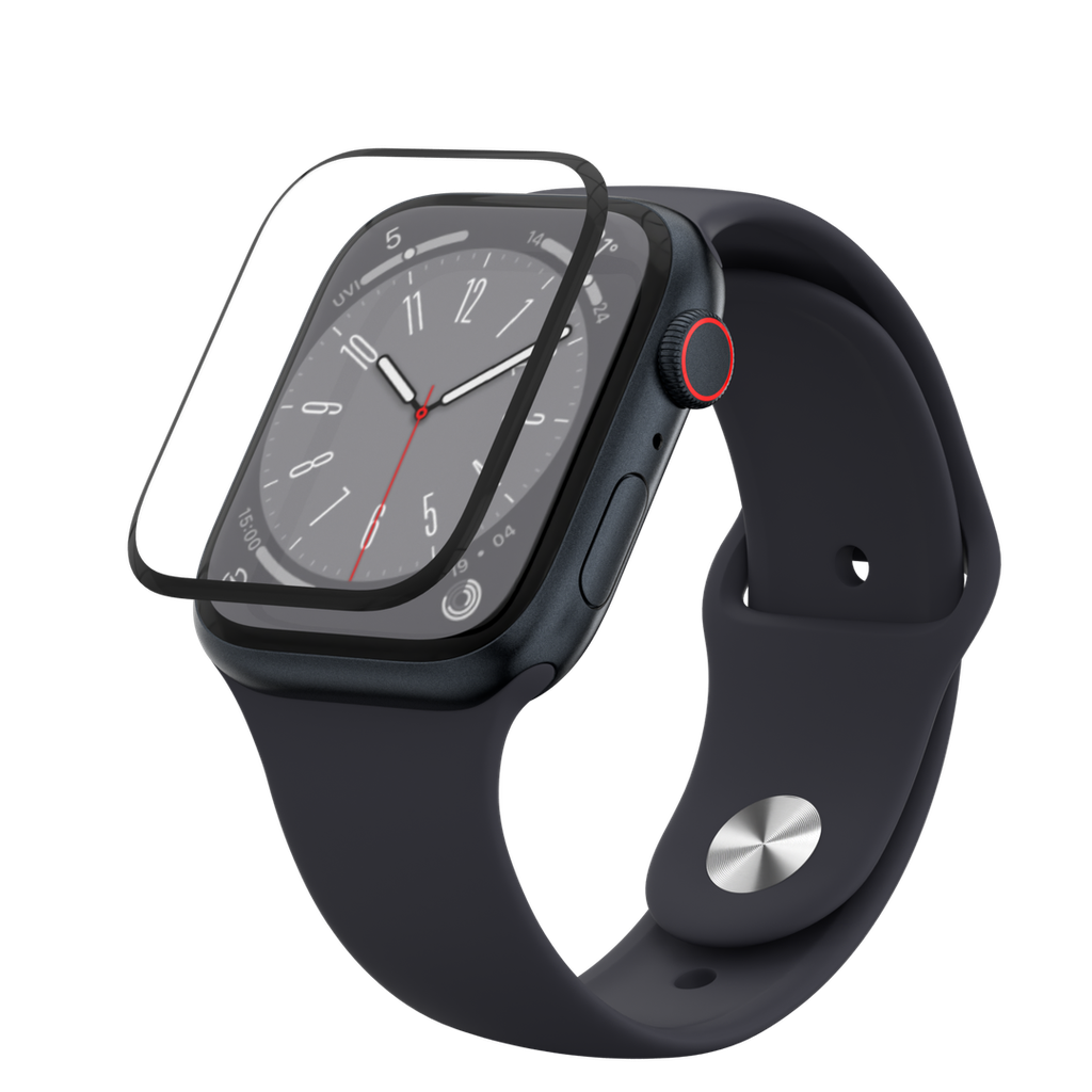 Protector pantalla mageasy smart watch hybrid glass kit de intalacion 45 mm apple transparente