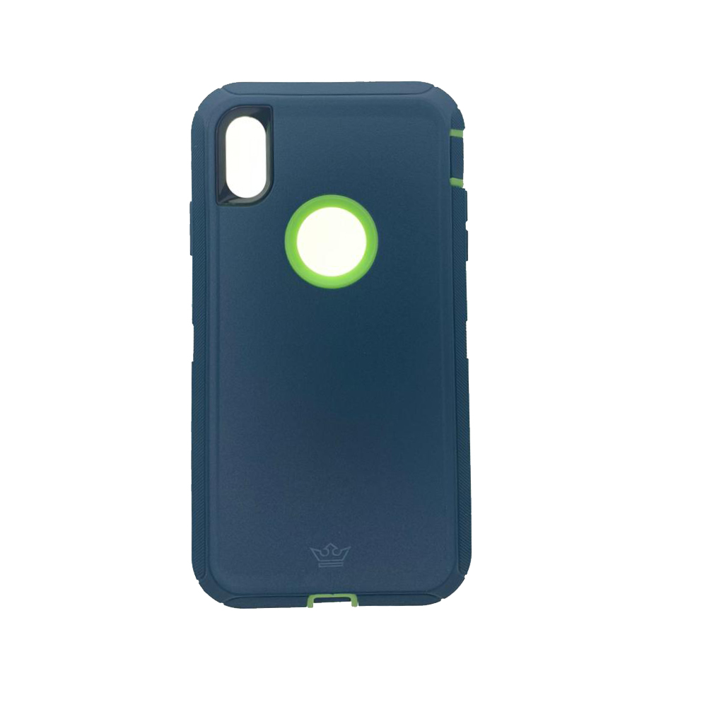 Estuche el rey defender iphone xmax (6.5) color menta / verde