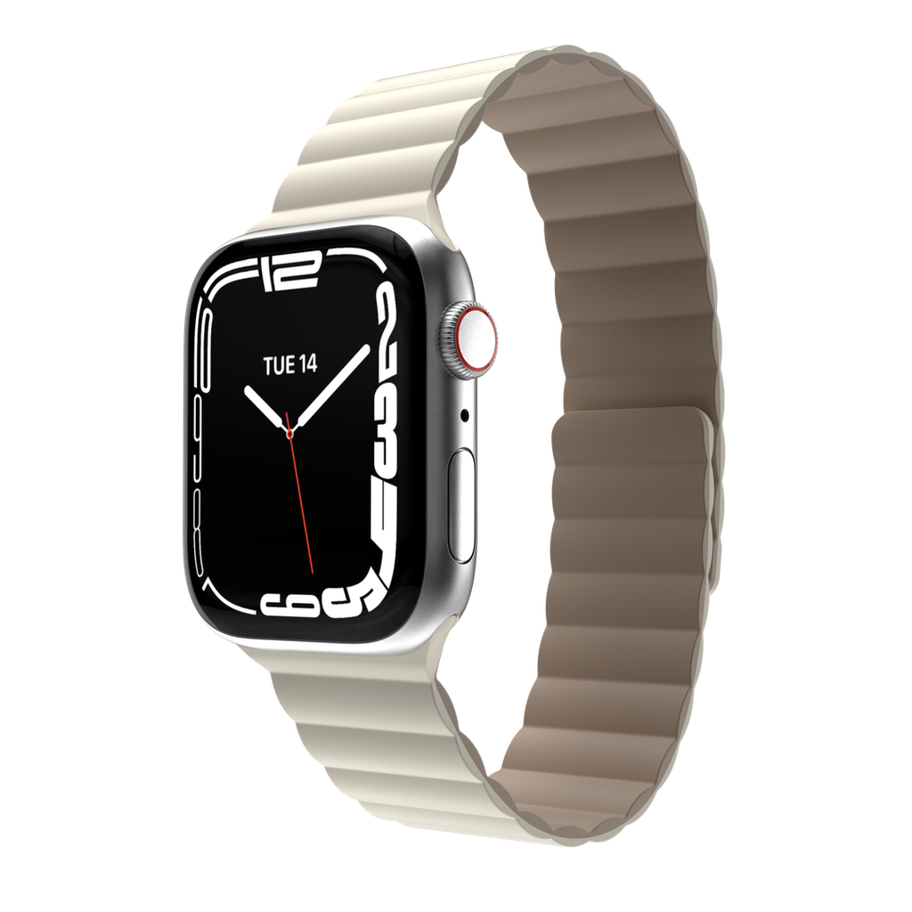 Accesorio switcheasy pulsera silicone magnetic apple watch 42 / 44 / 45 mm starlight