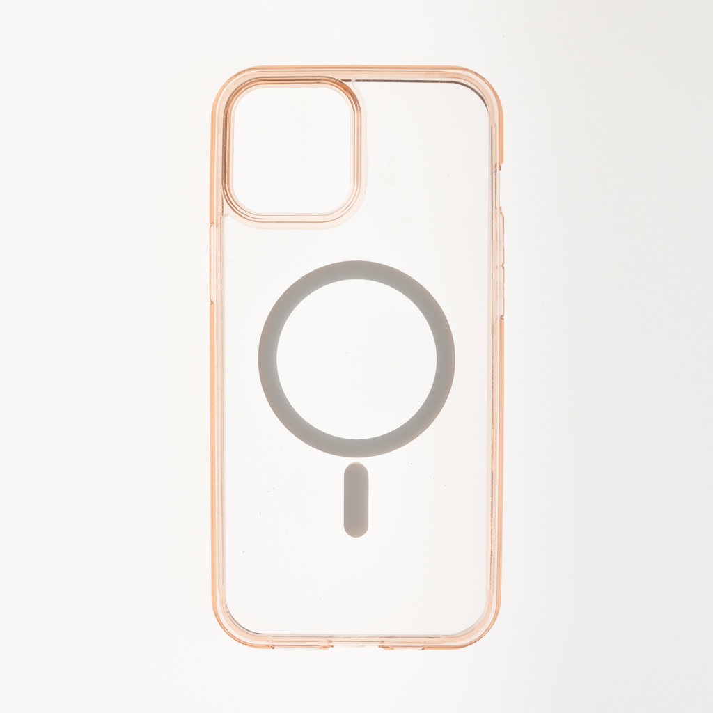 Estuche spigen magsafe marco iphone 13 pro color transparente / rosado