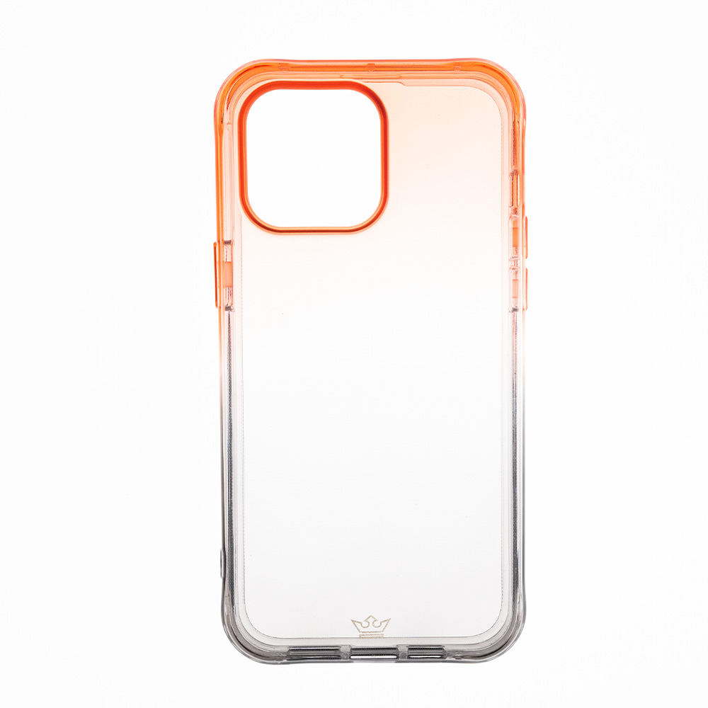Estuche el rey marco degrade ado / iphone 14 plus color naranja / gris