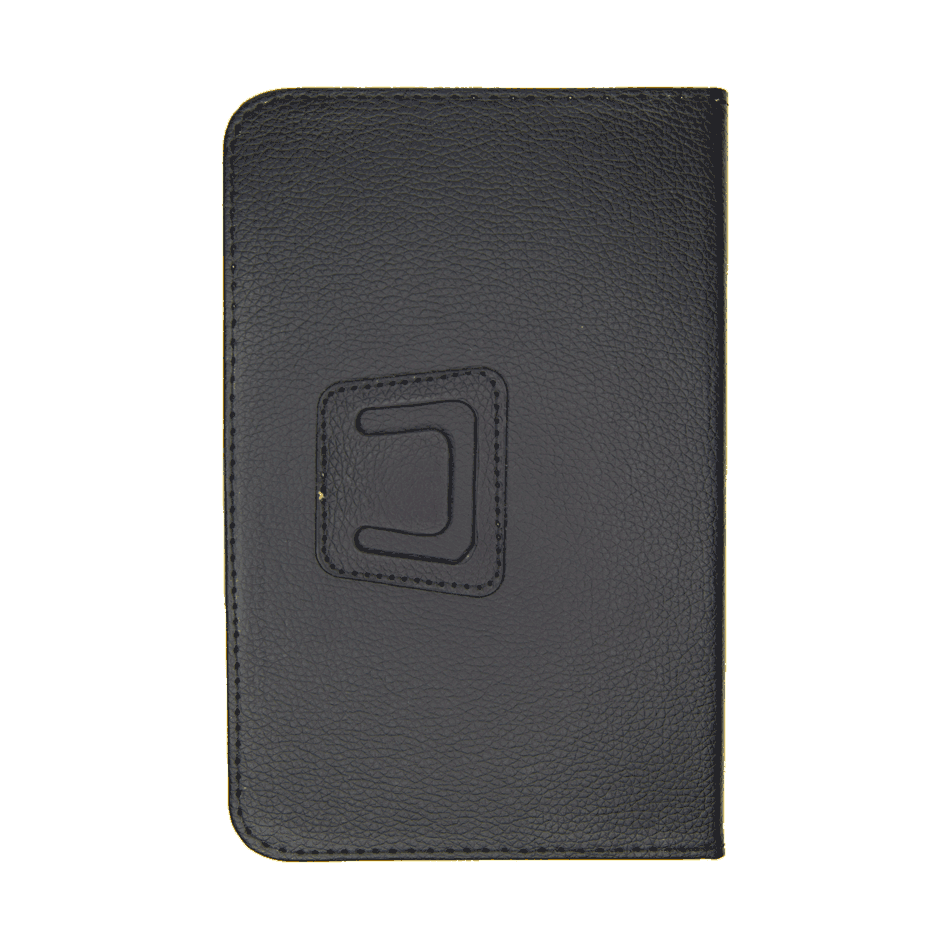 Estuche generico folio cuerina 7 / 8 inch con empaque color negro