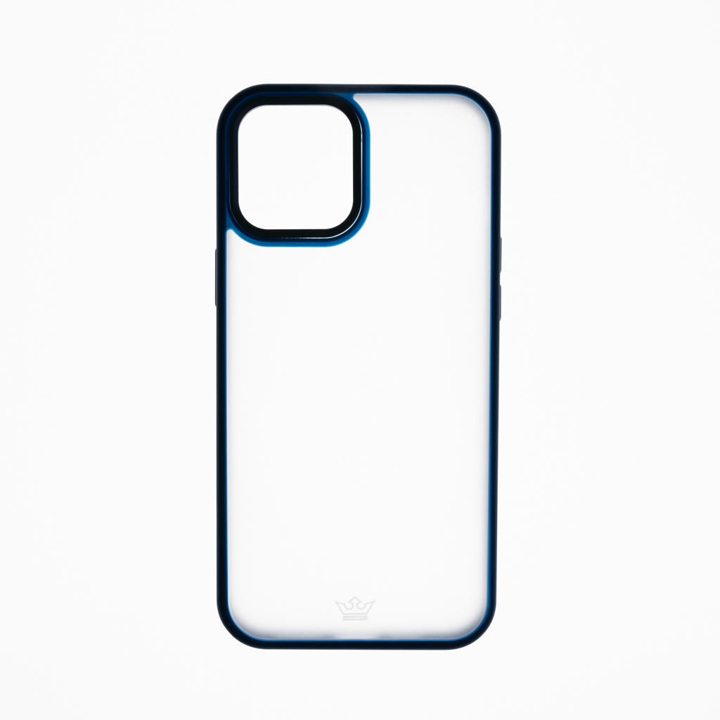 Estuche el rey iphone 12 pro max marco mate color azul oscuro
