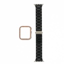 Accesorio generico pulsera con bumper de diamantes apple watch 40 mm color negro