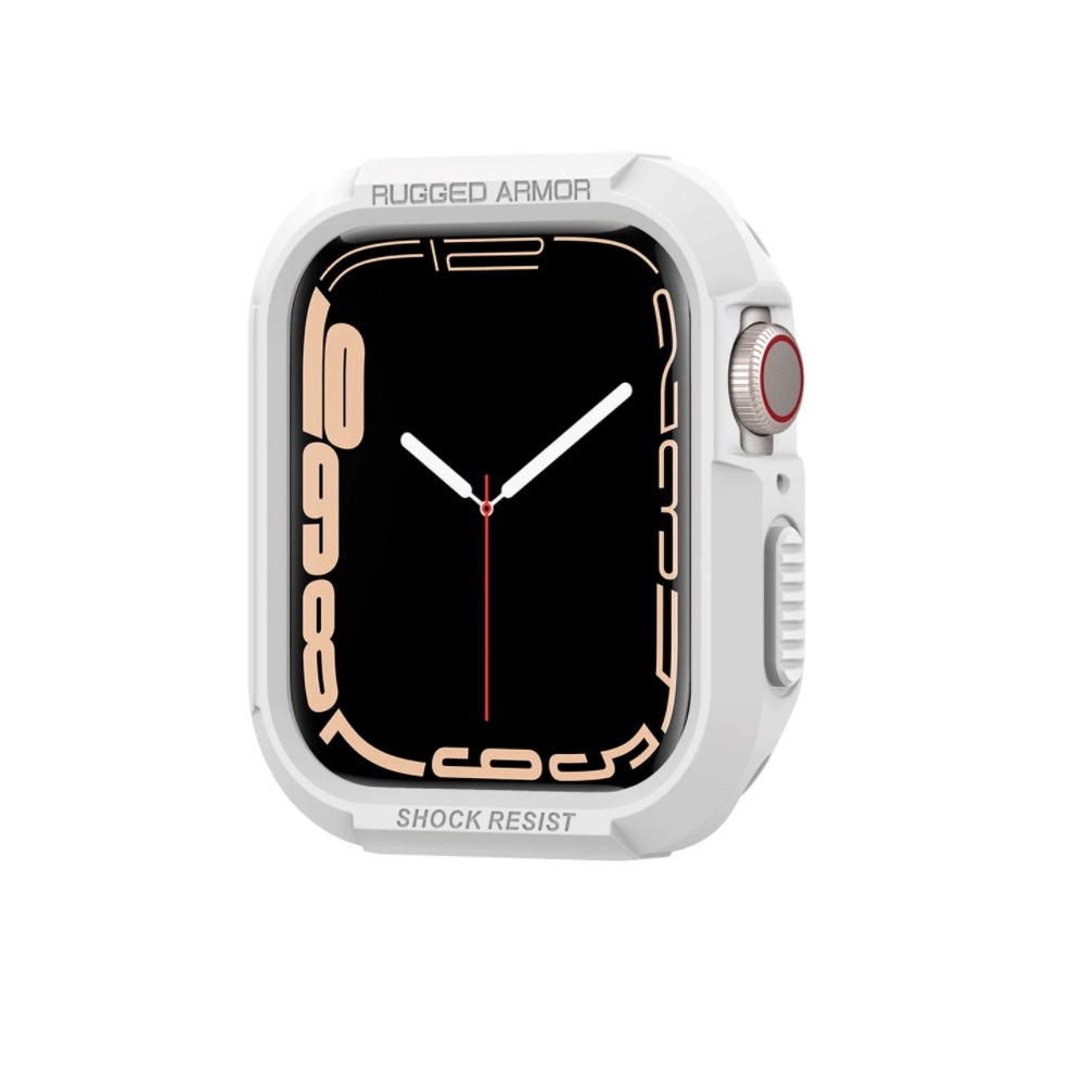 Estuche spigen rugged armor apple watch 44 / 45 mm color blanco