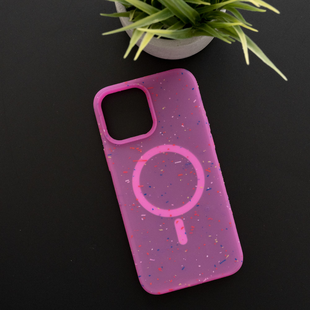 Estuche el rey magsafe core mata iphone 12 pro max 6.7 color magenta
