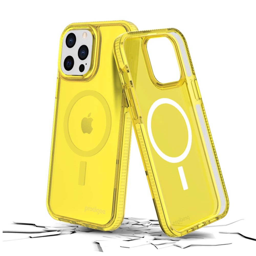 Estuche prodigee safetee neo lemon con magsafe iphone 13 pro color limon