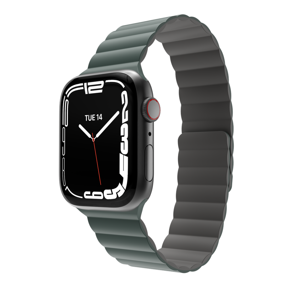 Accesorio mageasy pulsera silicone magnetic apple watch 38 / 40 / 41 mm verde pino