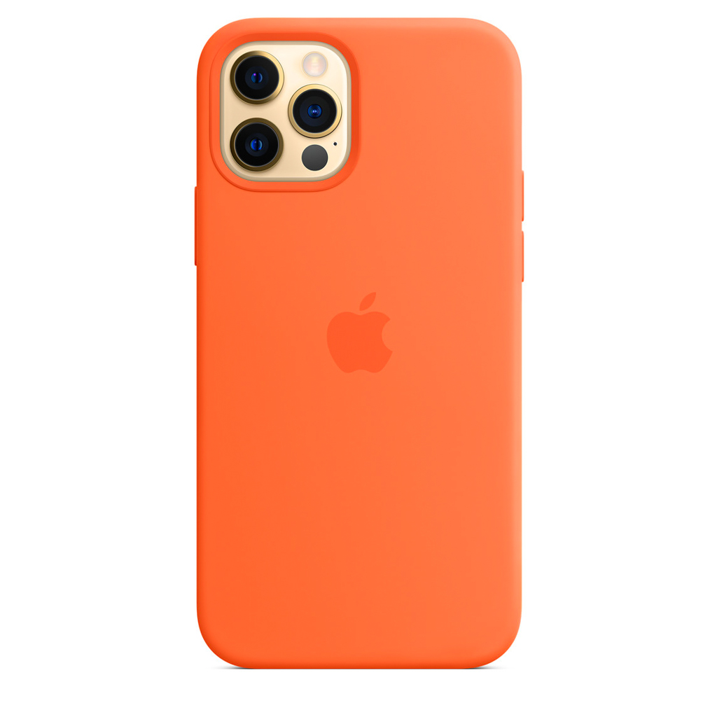 Estuche apple silicon completo iphone 14 pro naranja