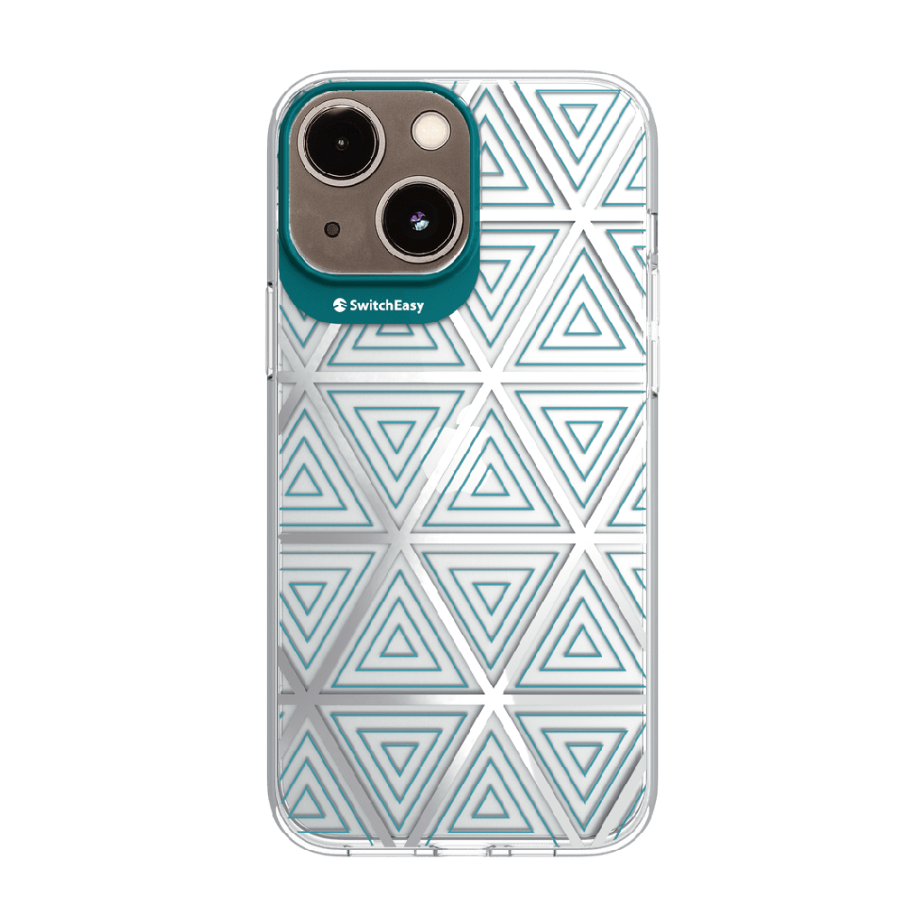 Estuche clasico switcheasy artist double in mold decoration apple iphone 13 / iphone 14 color aurora