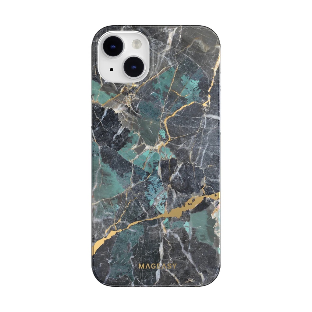 estuche clasico switcheasy marble apple iphone 14 plus color azul