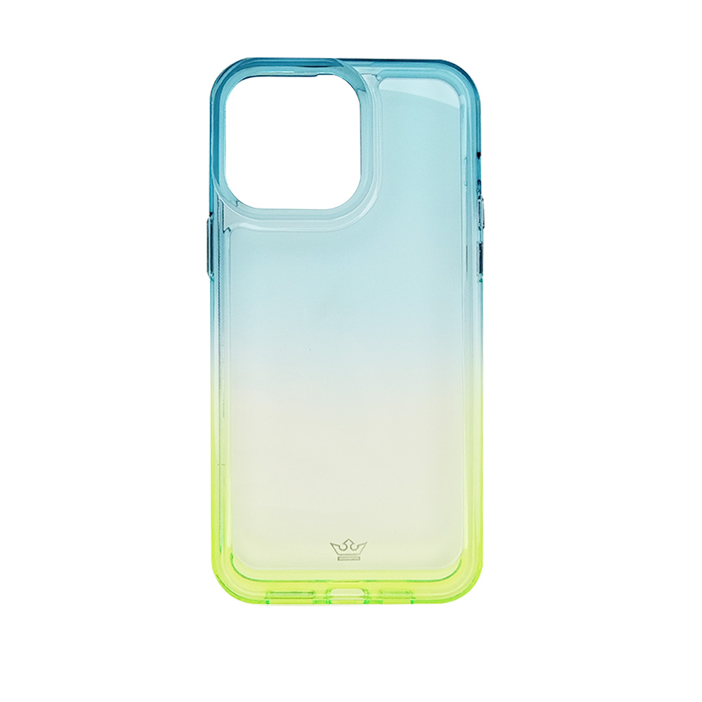 estuche clasico el rey degrade apple iphone 14 pro max color turquesa / verde