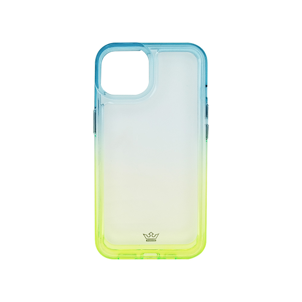 estuche clasico el rey degrade apple iphone 14 pro color turquesa / verde