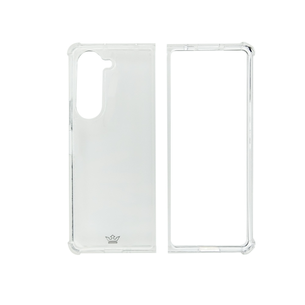 Estuche proteccion el rey hard case samsung z fold 5 color transparente