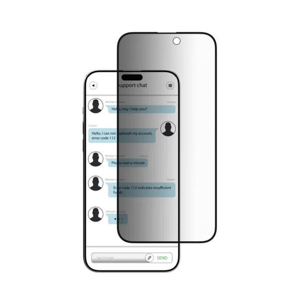 Accesorio switcheasy vidrio templado iphone 15 pro max glass privacy color transparente