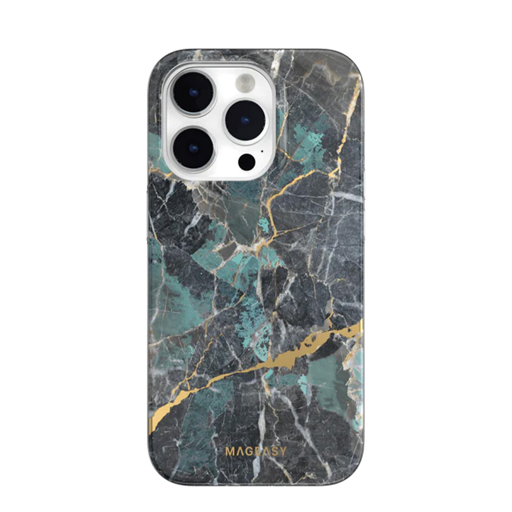 Estuche Switcheasy Marble Iphone 14 Pro Max Emerald Blue Color Multicolor