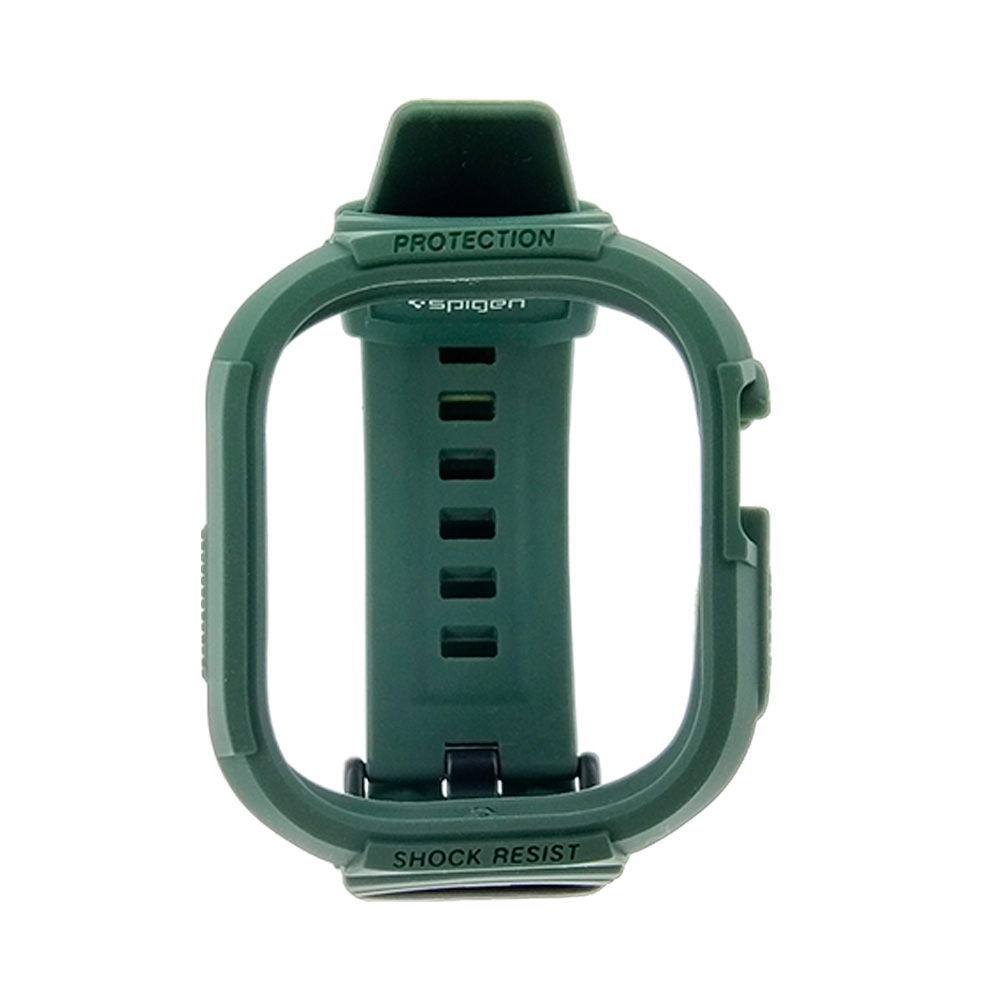 Accesorio spigen pulsera apple watch 49mm rugged armor pro color verde militar