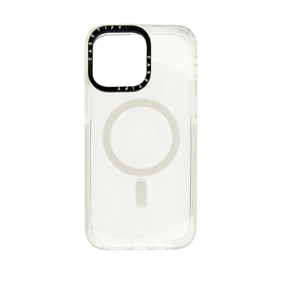 Estuche casetify magsafe iphone 14 pro color blanco