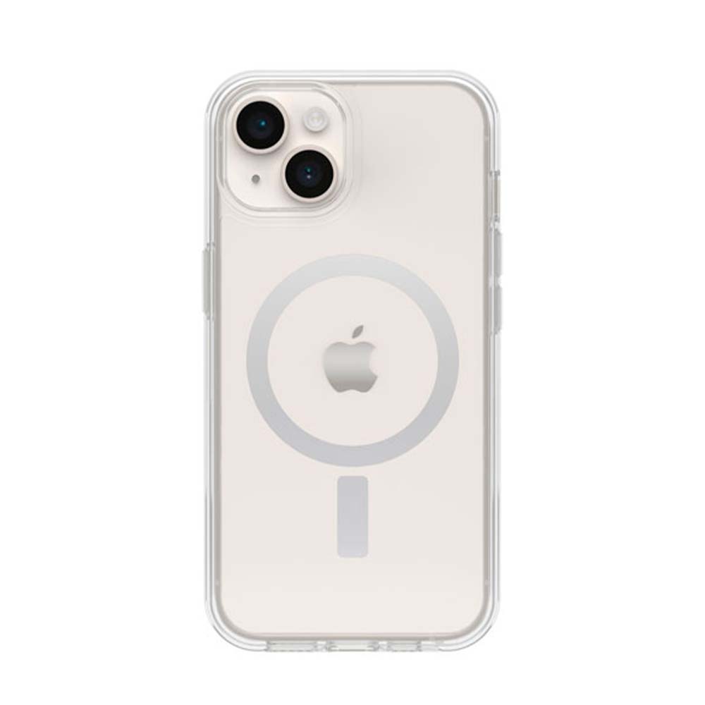Estuche otterbox symmetry con magsafe color transparente modelo  iphone 15