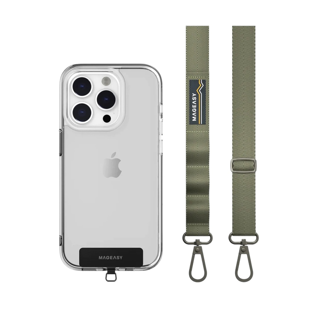 Accesorio mageasy strap 20 mm para cualquier celular color verde militar