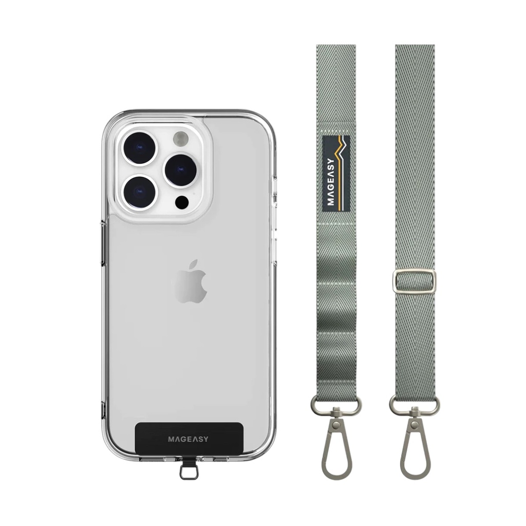 Accesorio mageasy strap 20 mm para cualquier celular color verde olivo ( misty blue )