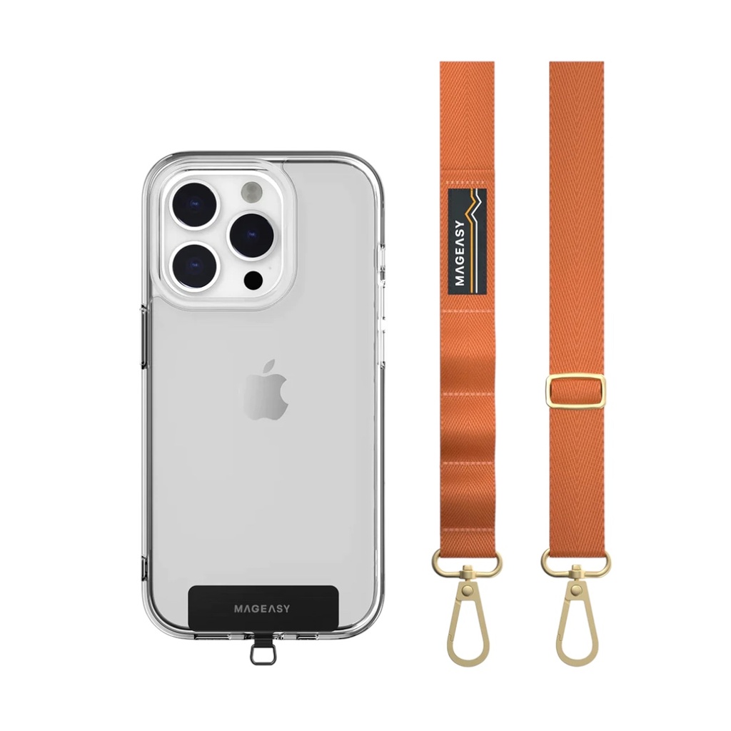 Accesorio mageasy strap 20 mm para cualquier celular color naranja