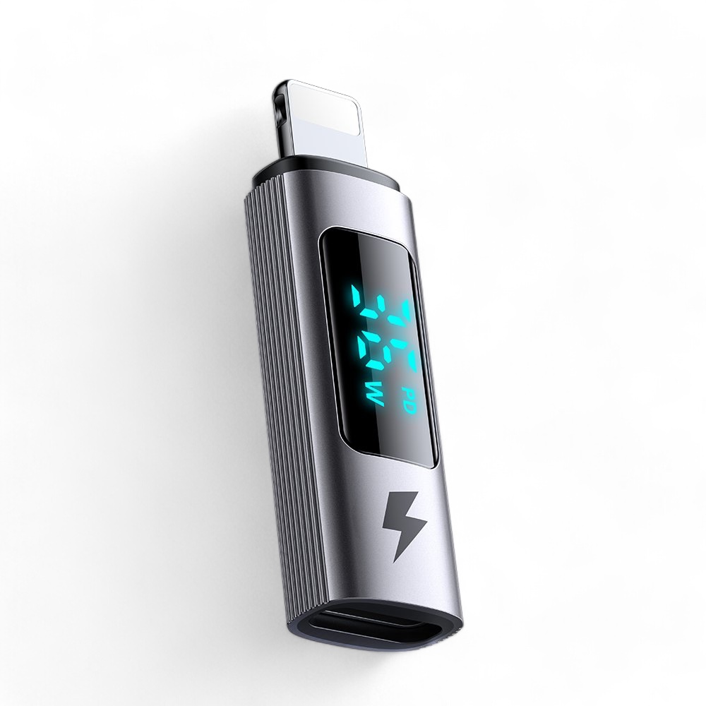 Accesorio mcdodo adaptador ca-6100 adaptador otg  tipo-c a lightning color gris