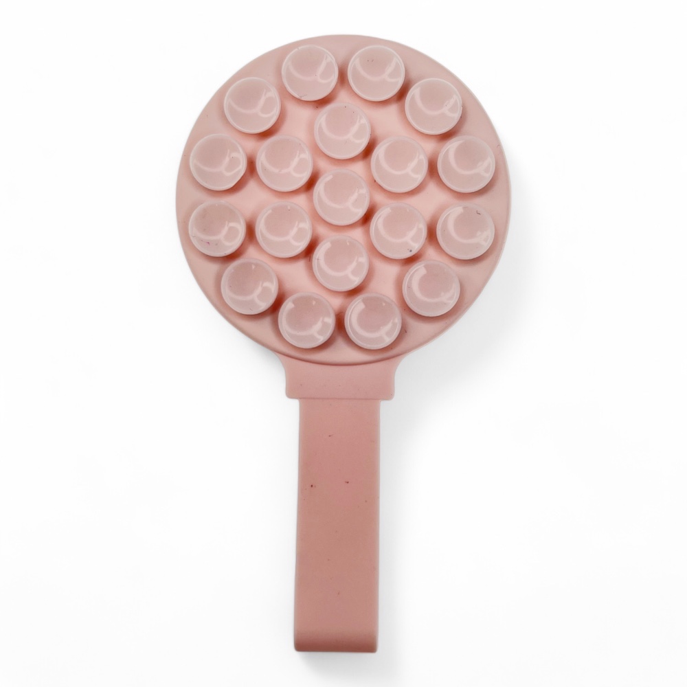 Gadget el rey magsafe ventosa circular con agarrador color rosado