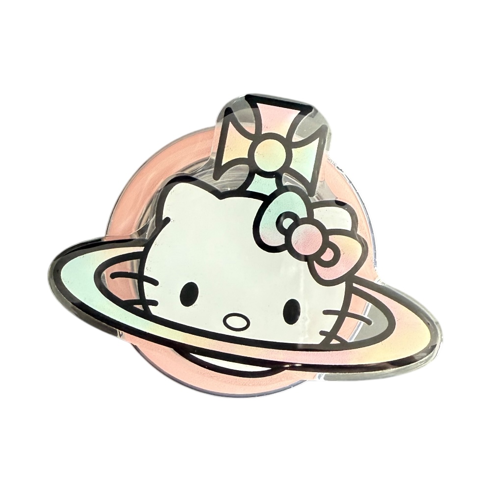 Gadget Pop Grip Magsafe Circular Hello Kitty Arco Rosado