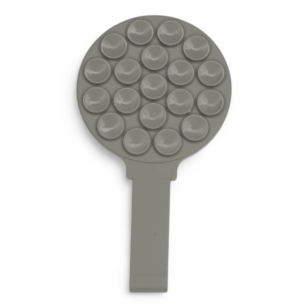 Gadget el rey magsafe ventosa circular con agarrador color gris oscuro