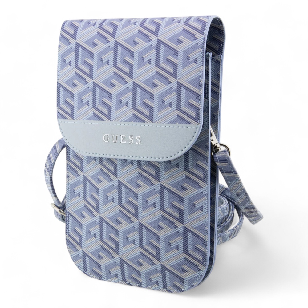 Estuche Guess Wallet Gcube Stripe Blue Universal Color Azul