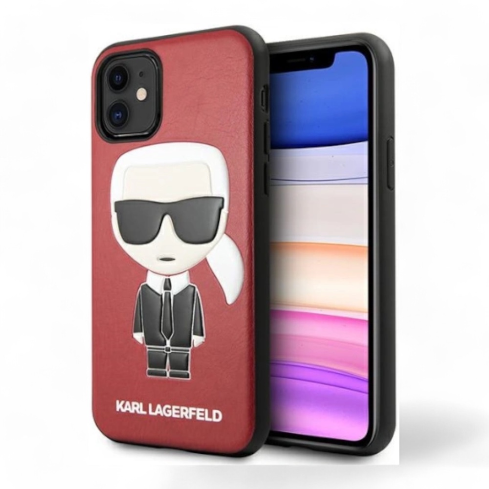 Estuche karl lagerfeld hard case w/ cardslot choupette red iphone 11 color red