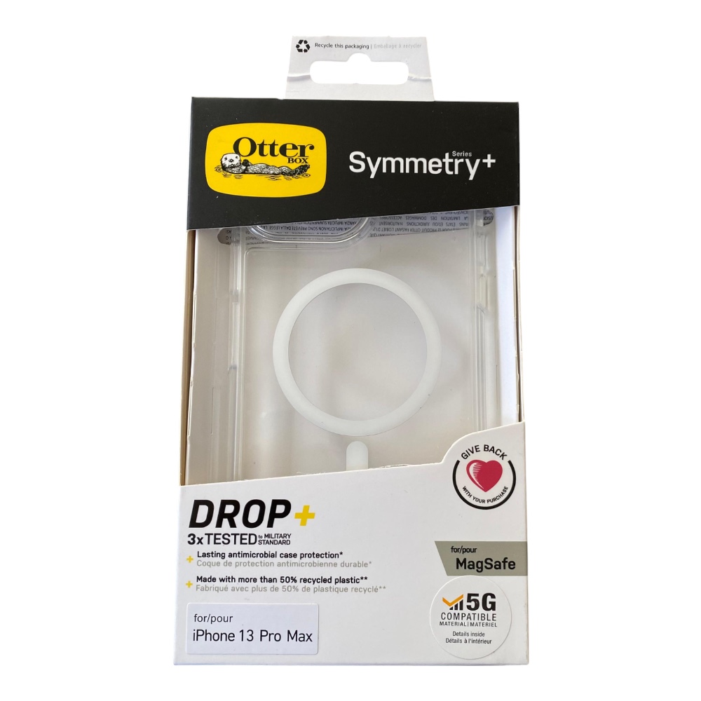 Estuche otterbox symmetry iphone 13 pro max magsafe color transparente