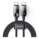 Cable mcdodo usb ca-478 usb-c 60w pd charging nylon braided 480mbps 1.2m cable digital display battery level color negro