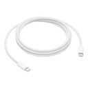 Cable apple tipo c  a tipo c 240w trenzado 2m color blanco