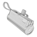 Bateria sharge tipo c flow mini model sp012 portable de 5,000 mah color blanco
