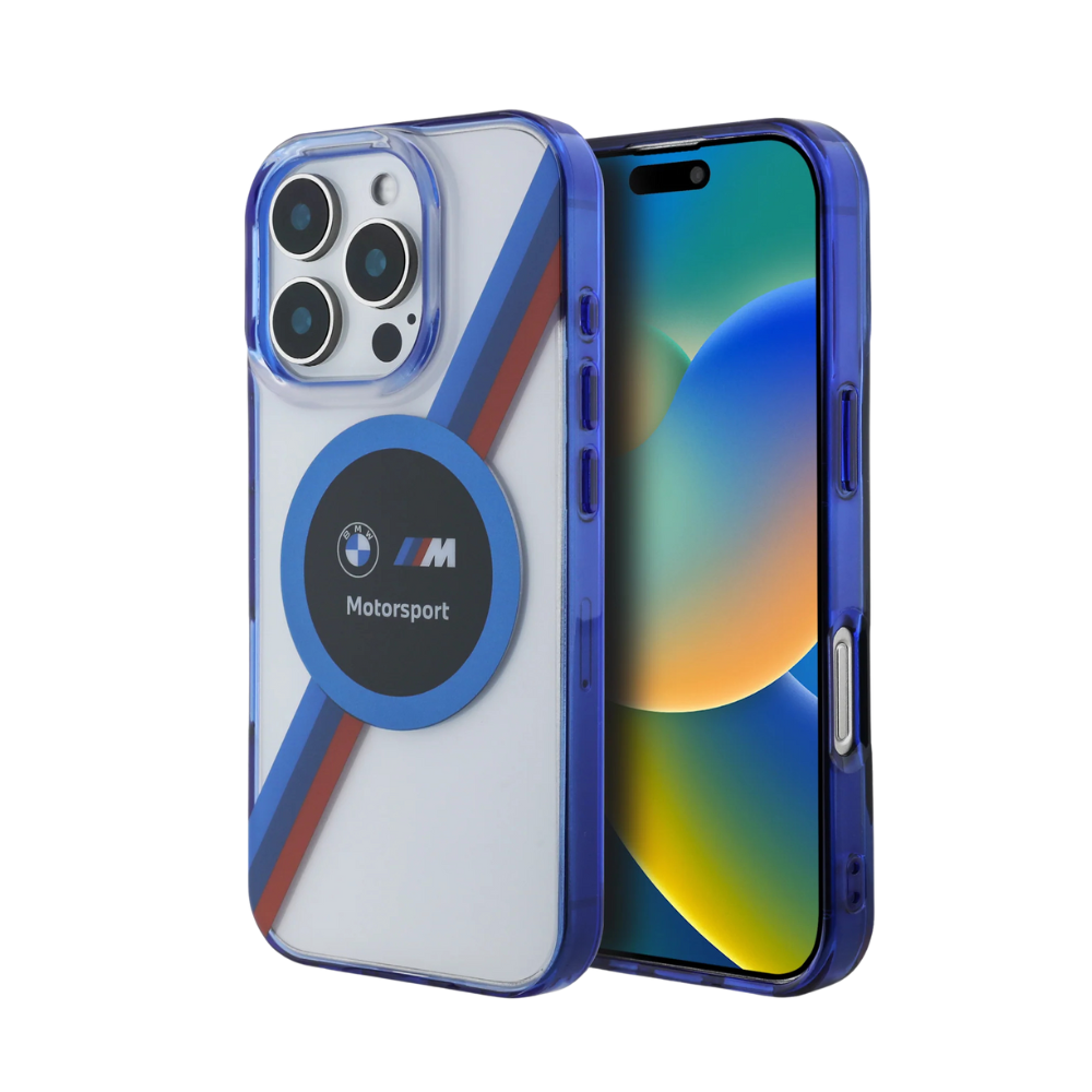 BMW hc motorsport magsafe iml circle transparent iphone 16 pro max