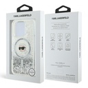 Karl Lagerfeld hc magsafe liq. glitter k. head transparent  iphone 16 pro