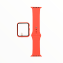 Accesorio el rey pulsera con bumper y protector de pantalla apple watch 42 mm color rojo